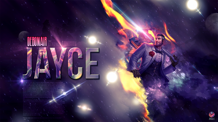 Debonair Jayce from League of Legends in Space