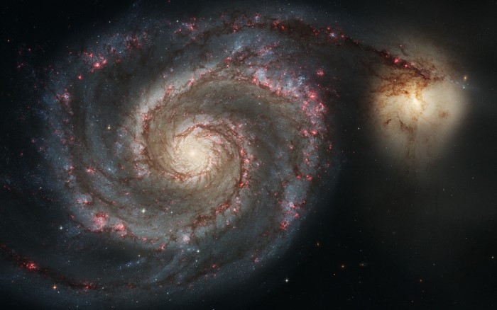Whirlpool Galaxy and companion galaxy
