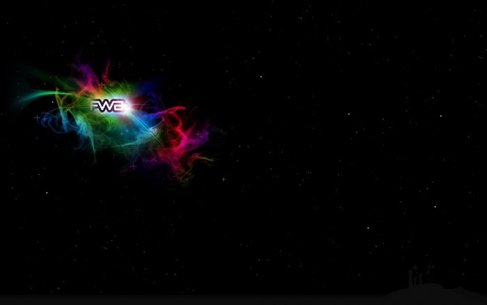 FWA logo in a colorful nebula in space