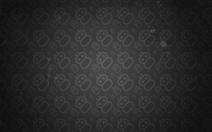 Monochrome pattern with abstract shapes and numbers