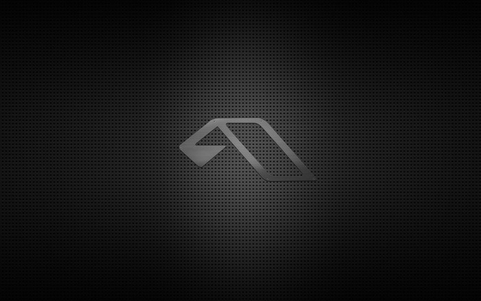 Anjunabeats logo on a black perforated background