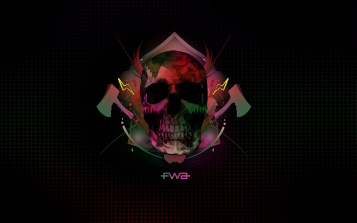 FWA logo with skull and axes