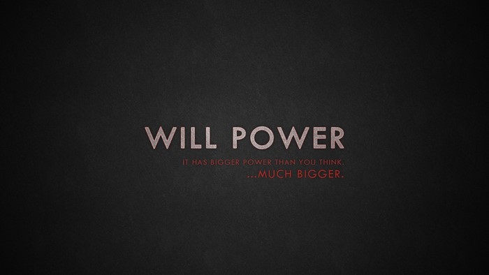 Will Power quote on dark background