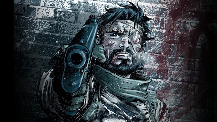The Punisher holding a gun