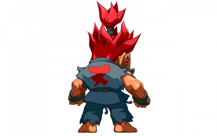 Akuma from Street Fighter illustration