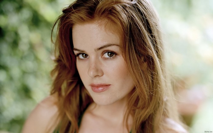 Isla Fisher close up portrait photography