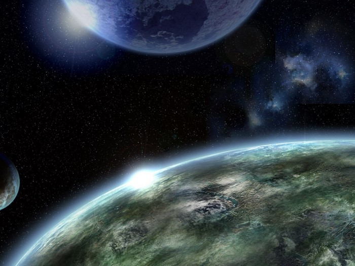 Planets and stars in outer space
