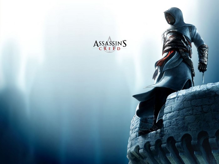 Assassin's Creed Altair on a stone ledge