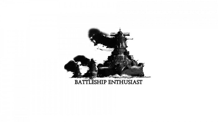 Battleship Enthusiast text with battleship illustration