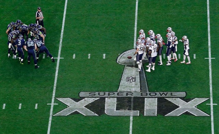 Seattle Seahawks and New England Patriots at Super Bowl XLIX
