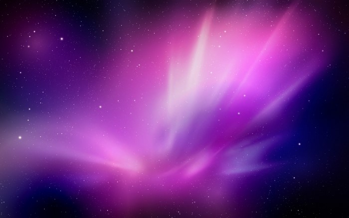 Purple and pink nebula with stars