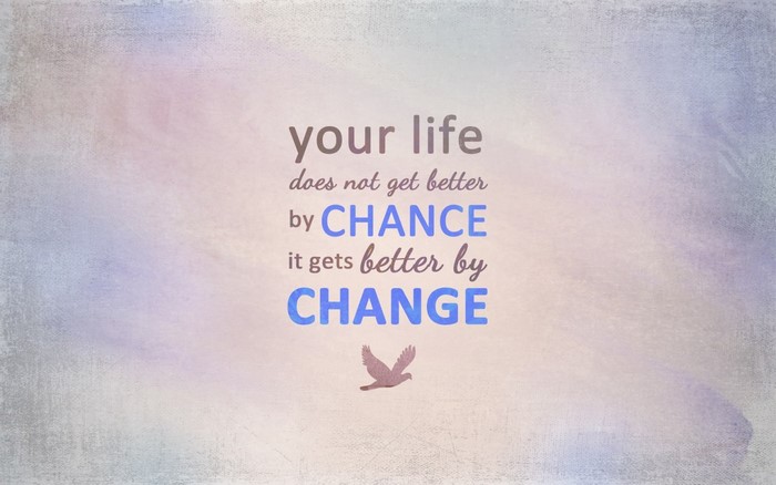 Motivational quote about life and change