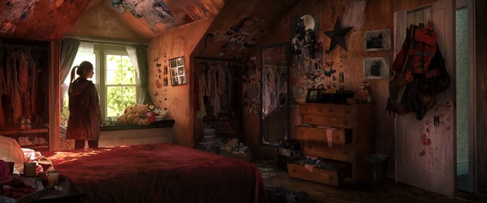 Ellie from The Last of Us in her bedroom