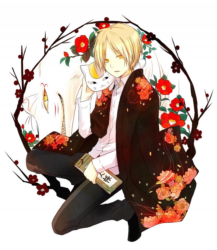 Natsume from Natsume Book of Friends holding a cat mask