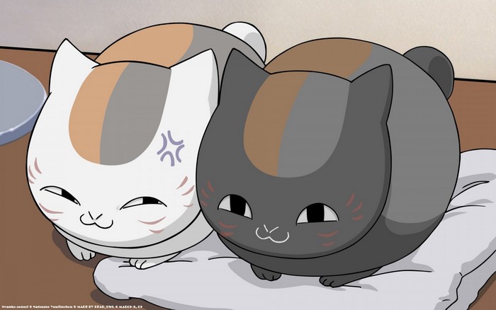 Two cats from Natsume Book of Friends