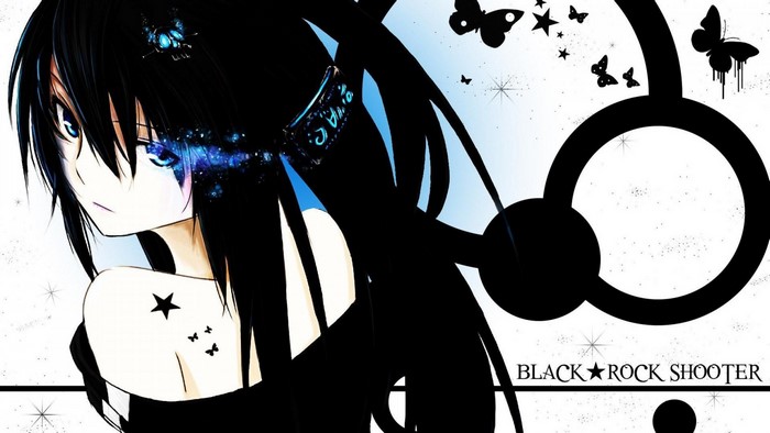 Black Rock Shooter anime illustration