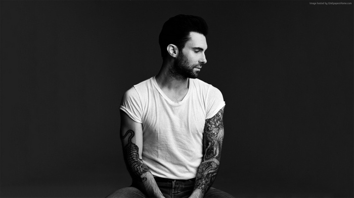 Adam Levine with Japanese style tattoos