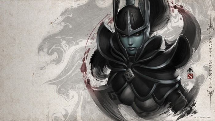 Phantom Assassin Dota 2 Dark Sketch Art