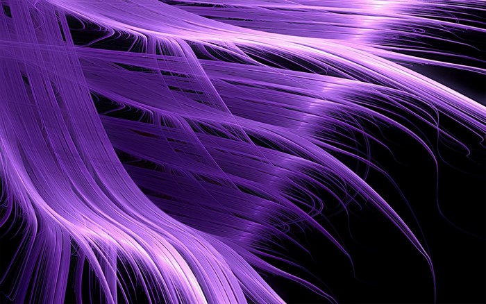Abstract purple fractal art with flowing lines
