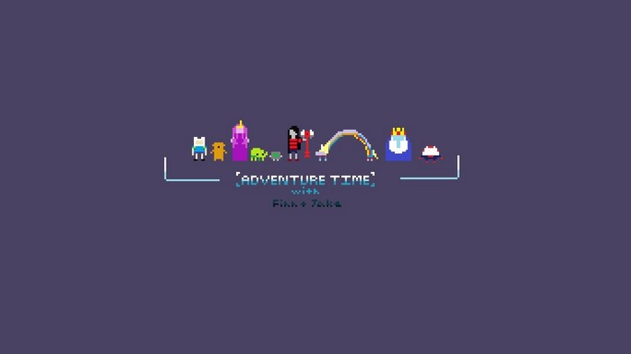 Adventure Time with Finn and Jake pixel art