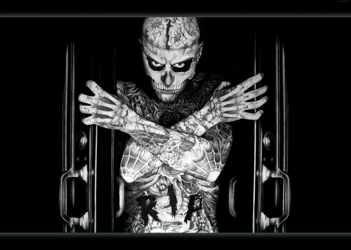 Rick Genest Zombie Boy with Tattoos