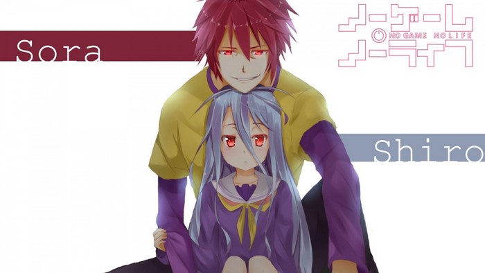 Sora and Shiro from No Game No Life