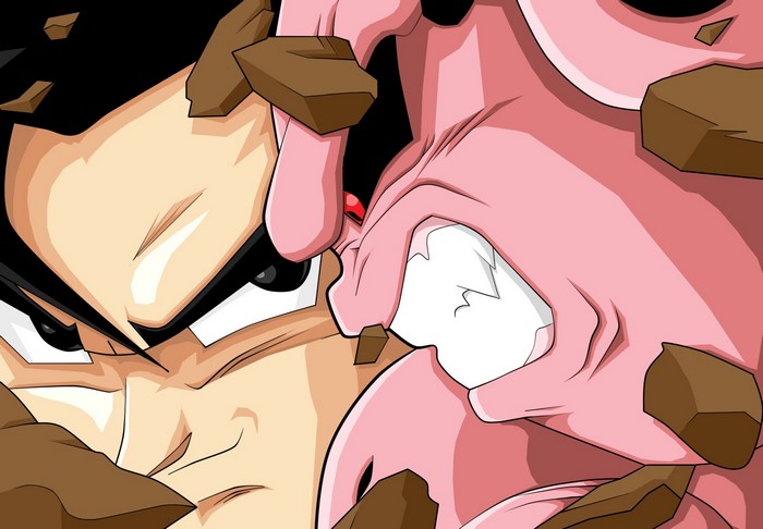 Goku and Majin Buu from Dragon Ball Z