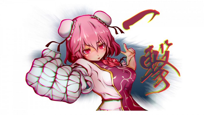 Ibaraki Kasen from Touhou with bandaged fist