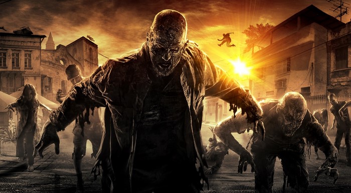 Zombies attacking in Dying Light
