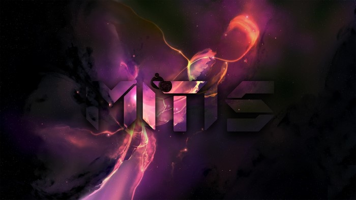 MitiS logo with nebula background