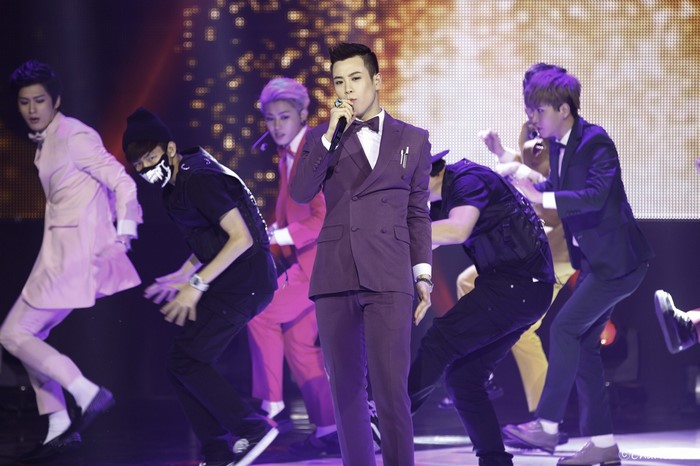 K-pop group Block B performing on stage