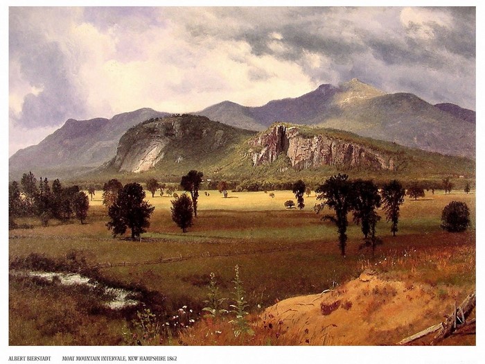 Moat Mountain Intervale, New Hampshire by Albert Bierstadt
