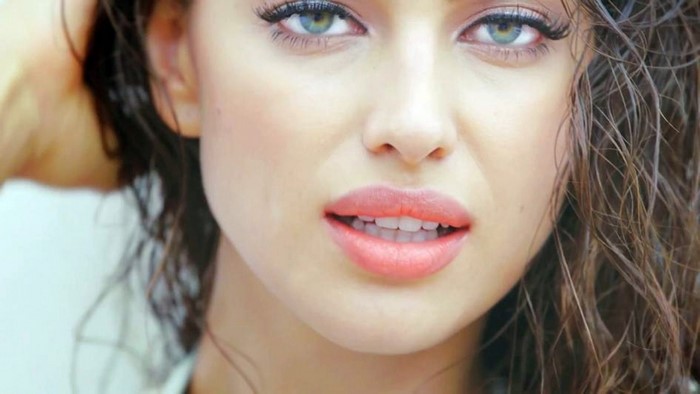 Irina Shayk close up portrait
