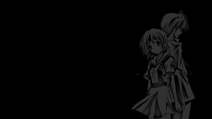 Nagisa Furukawa and Tomoya Okazaki from Clannad