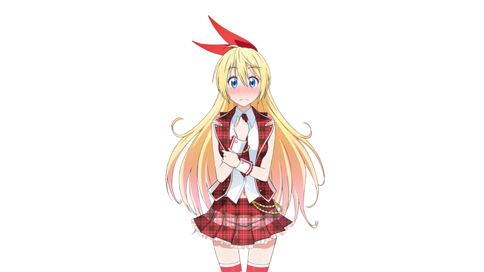 Chitoge Kirisaki from Nisekoi blushing