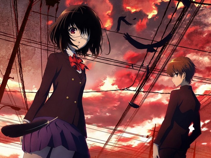 Misaki Mei and Kouichi Sakakibara from Another