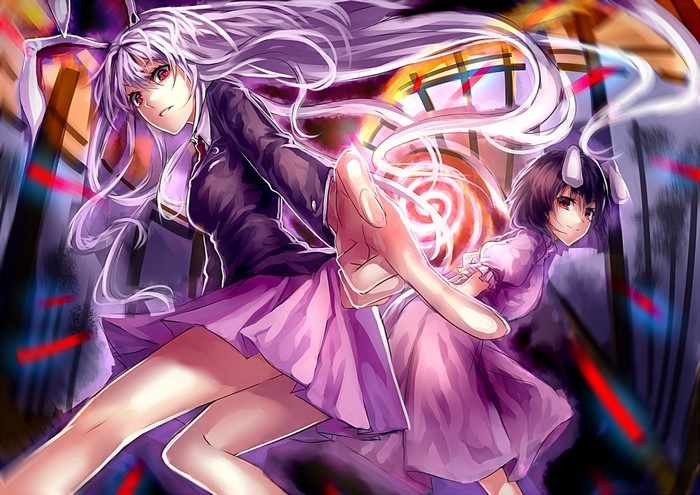 Reisen Udongein Inaba and Tewi Inaba from Touhou