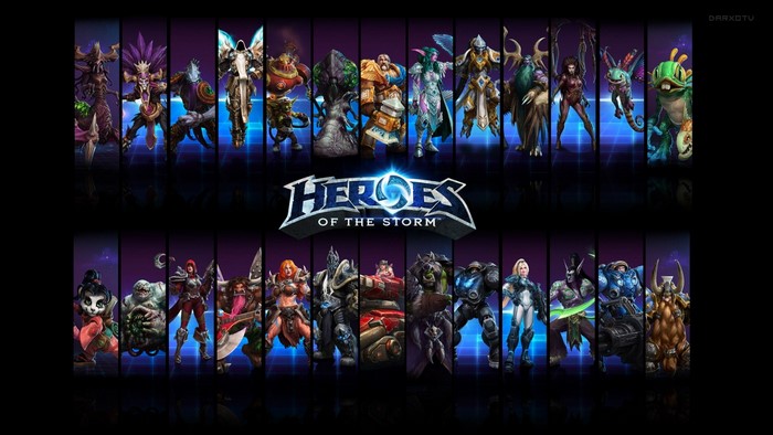 Heroes of the Storm characters collage