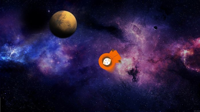 Kenny McCormick in South Park Outer Space Nebula