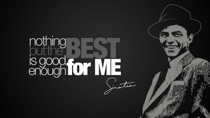 Frank Sinatra quote illustration