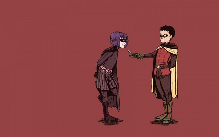 Hit Girl and Robin from Kick-Ass