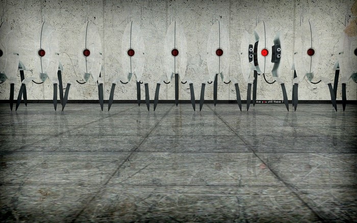 Turrets from the Portal game
