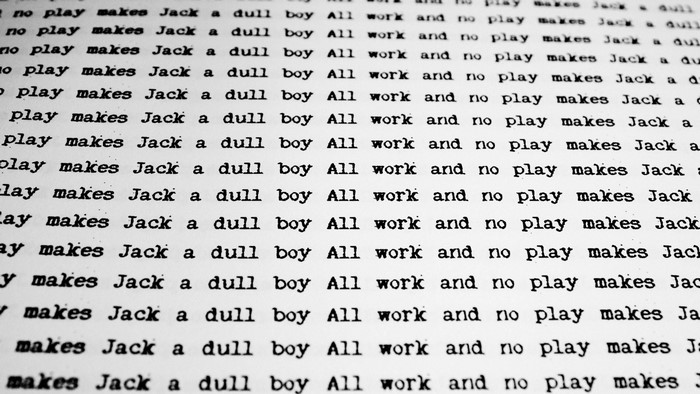 The Shining text repetition