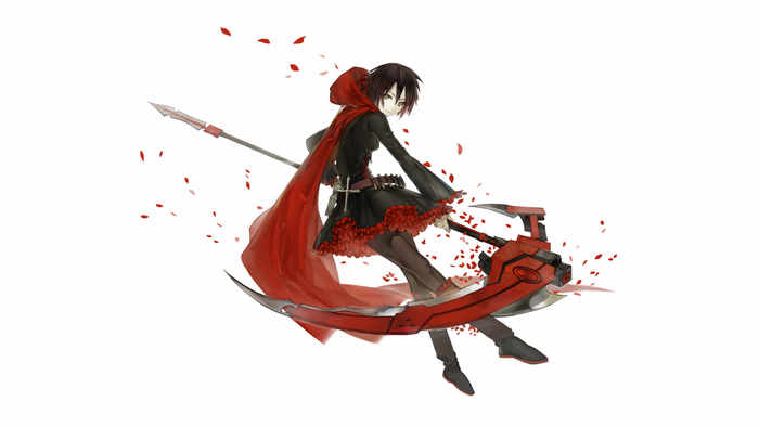 Ruby Rose from RWBY with Crescent Rose