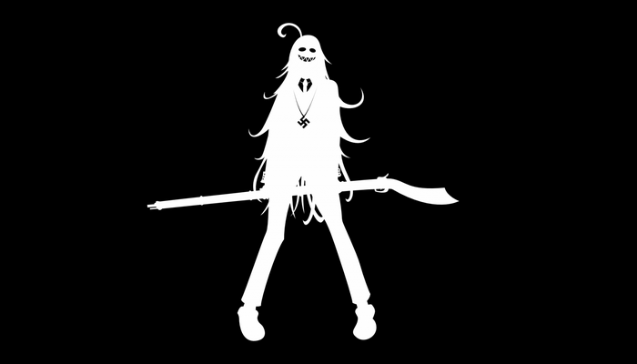Rip van Winkle from Hellsing holding a rifle