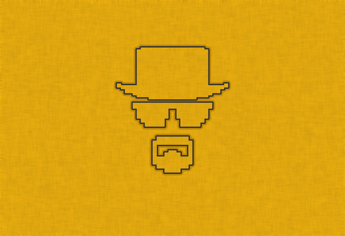 Heisenberg pixel art from Breaking Bad