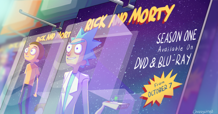 Rick and Morty Season One DVD & Blu-Ray Advertisement