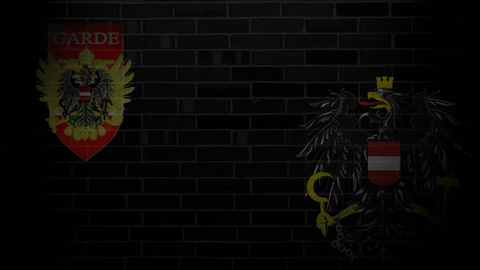 Austrian Coat of Arms on Brick Wall