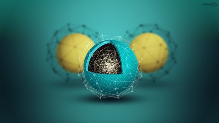 Abstract spheres with network connections