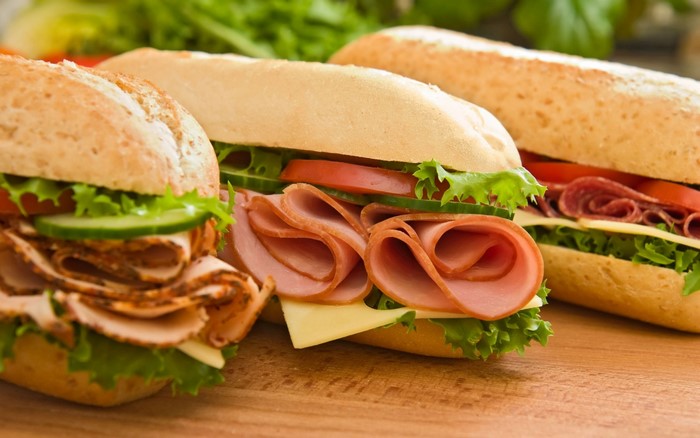 Delicious Fresh Ham and Cheese Sandwiches
